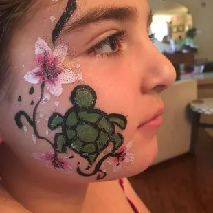 Turtle face paint