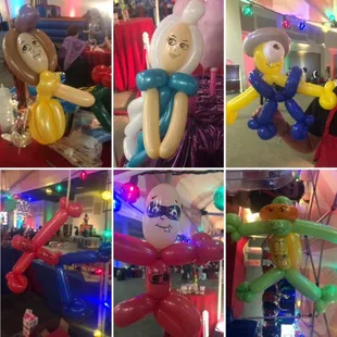 Just a few of our awesome elaborate balloon designs!
