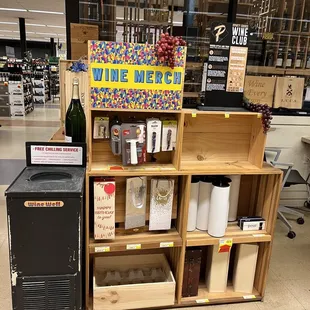 a wine merck and a wine cooler
