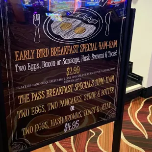 3/6/2022 breakfast special board.