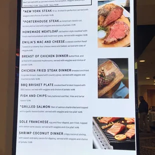 The Pass Broiler posted menu 3/6/2022