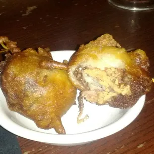 Fried Bacon Wrapped Recees Cups