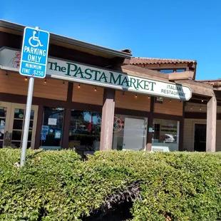 the front of the restaurant