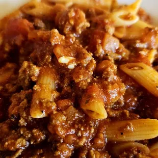 Penne with Meat Sauce