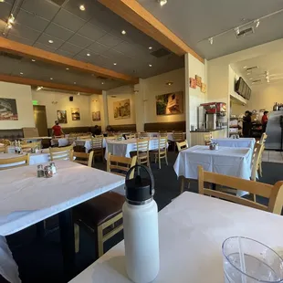 the dining area of a restaurant
