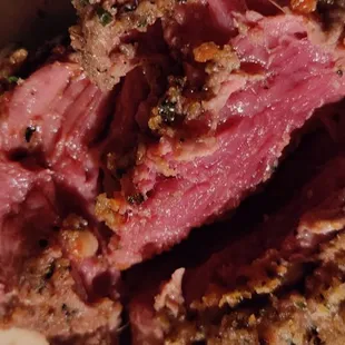 a piece of meat on a plate