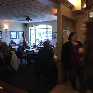 Downstairs dining area