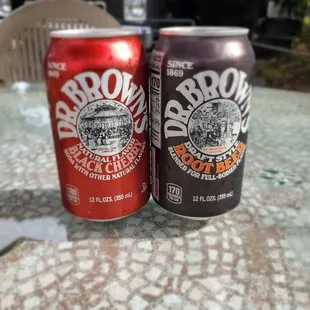 Old school sodas to finish it off.