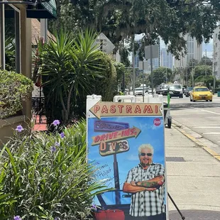outside