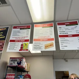 menus and prices