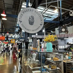 the interior of the bakery