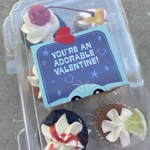 Cute mini cupcake sampler