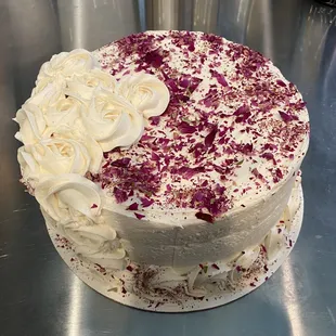 Strawberry Rose Cake