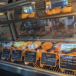 a display of pastries