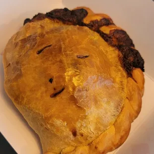 a close up of a pastry