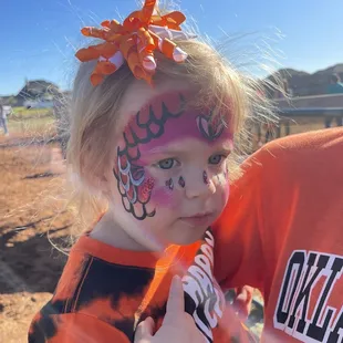 Mermaid face painting