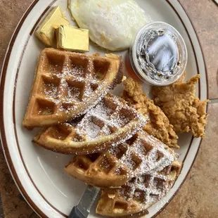 CHICKEN &amp; WAFFLES
