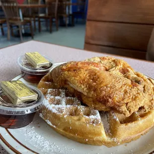 CHICKEN &amp; WAFFLES