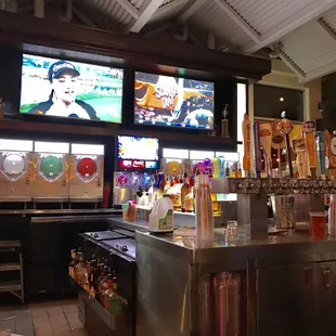 televisions in the background