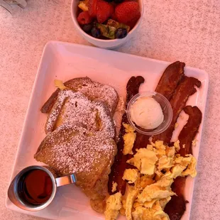 Texas-Style French Toast Fresh Fruit  2 Farm Fresh Cage-Free Eggs