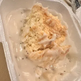 Biscuit and gravy.