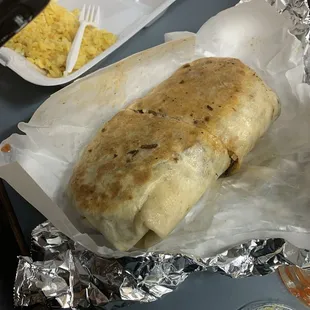 Chicken Burrito with Rice