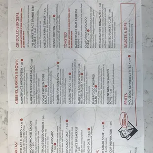 New Menu - July 2019