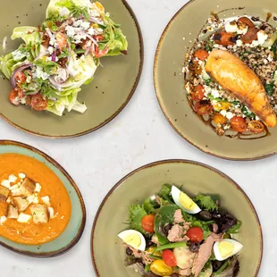 salads, food