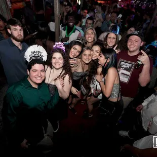 a group of people at a party