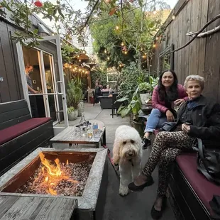 outside