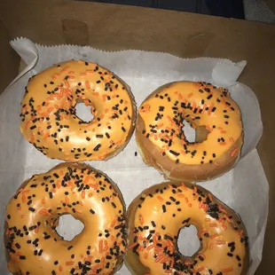 The patisserie makes these Halloween donuts for 7/11! They are amazing!! My 2 kids and I scarfed them down