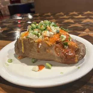 Buffalo Chicken Stuffed Potato