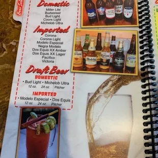 Drinks and Dessert menu as of 8/26/22