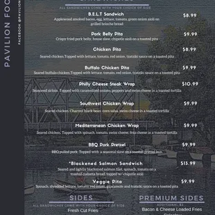 Lunch/Dinner menu