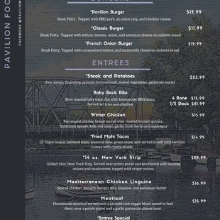 Lunch/Dinner menu