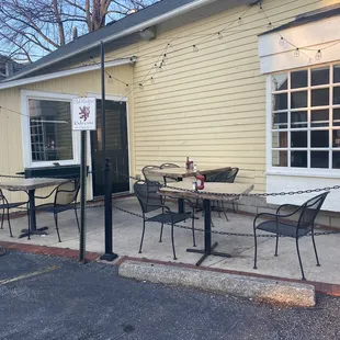 Outdoor dining area