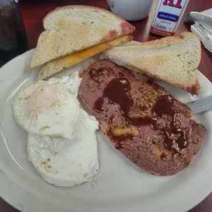 An amazing steak and eggs breakfast!