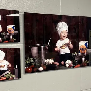 Little chef on the walls