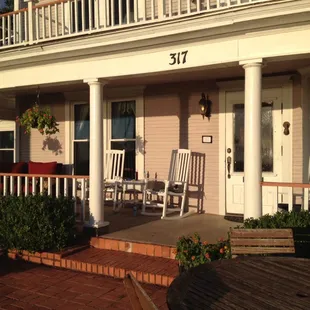 Beautiful porch for relaxing with coffee or wine
