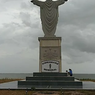 Fisherman&apos;s Memorial down the road near a marina