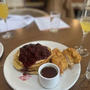 Pancakes &amp;  chicken