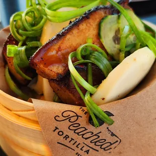 Pork belly was super tender,