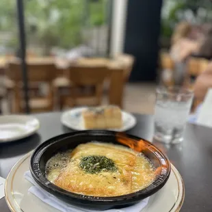 Flaming saganaki