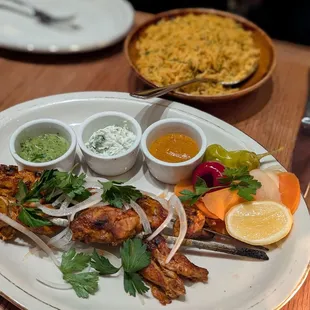 Chicken Kebab Plate