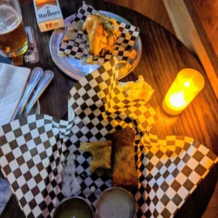 Lil kuhuna burger, Philly cheese steak egg rolls