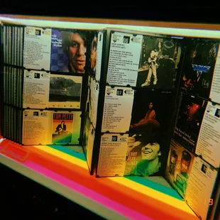 Retro juke box with modern and classic tunes