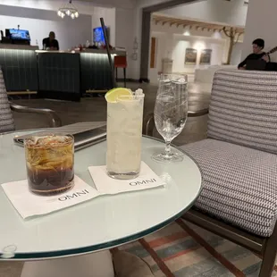 Margarita and Woodford with coke