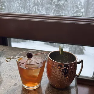 Old Fashioned and Moscow Mule