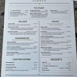 Food menu