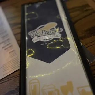 The name / drink menu